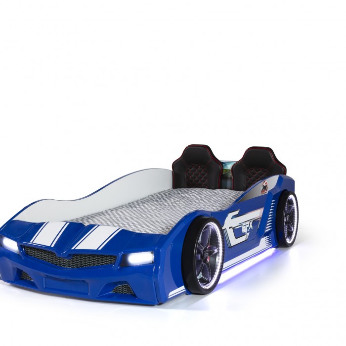 Arabalı Yatak Mavi SPX Ledli