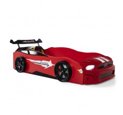 Kırmızı Arabalı Yatak Sport Mustang Işıklı
