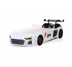 Arabalı Yatak Beyaz V12 Audi