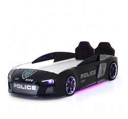 Polis Arabalı Yatak Audi V12 Kumandalı ve Müzikli