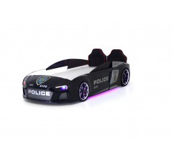 Arabalı Yatak Polis V12 Audi Full Ledli Kumandalı ve Müzikli