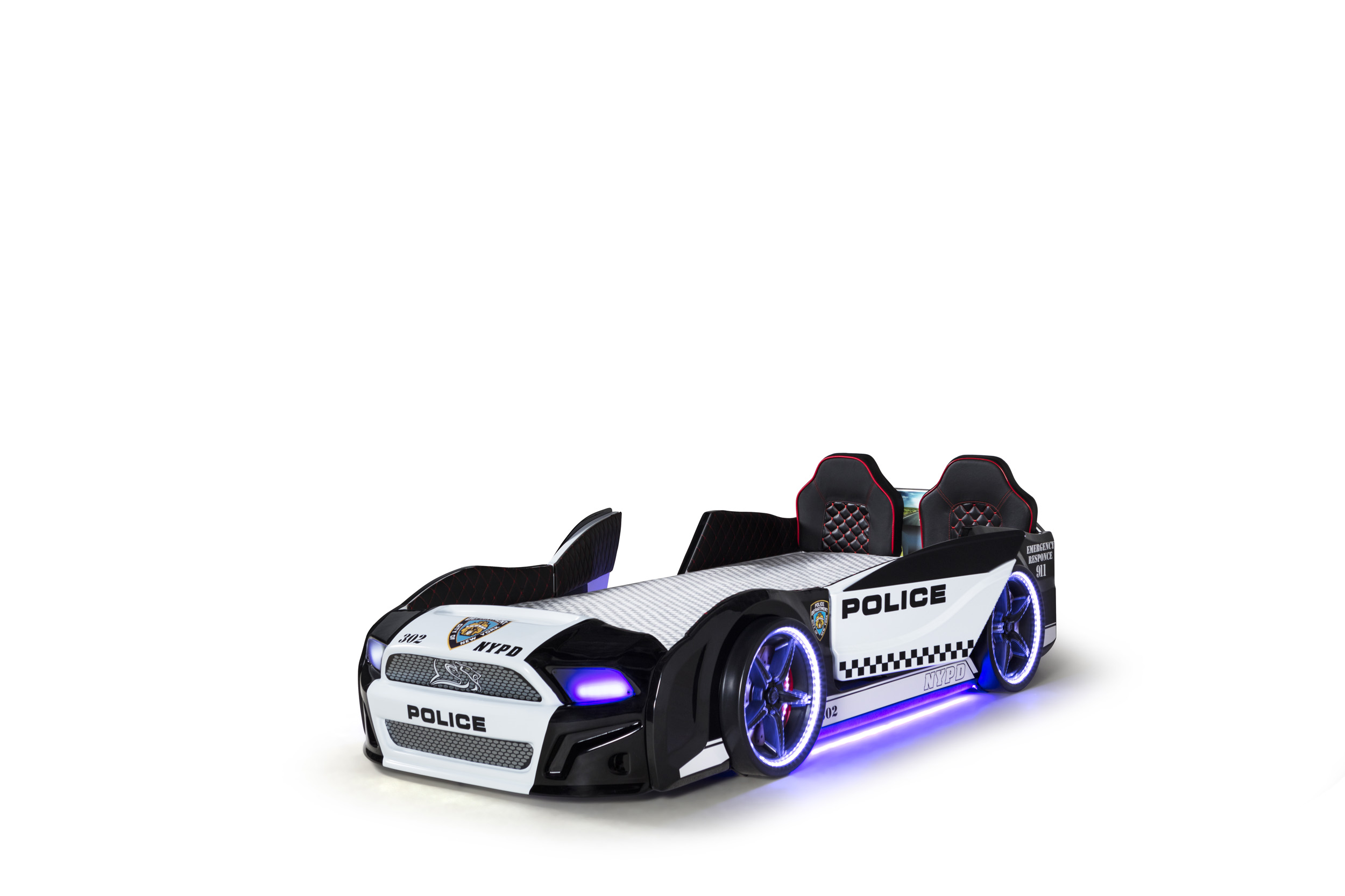 Polis Arabali Yatak Kapilari Acilan Mustang