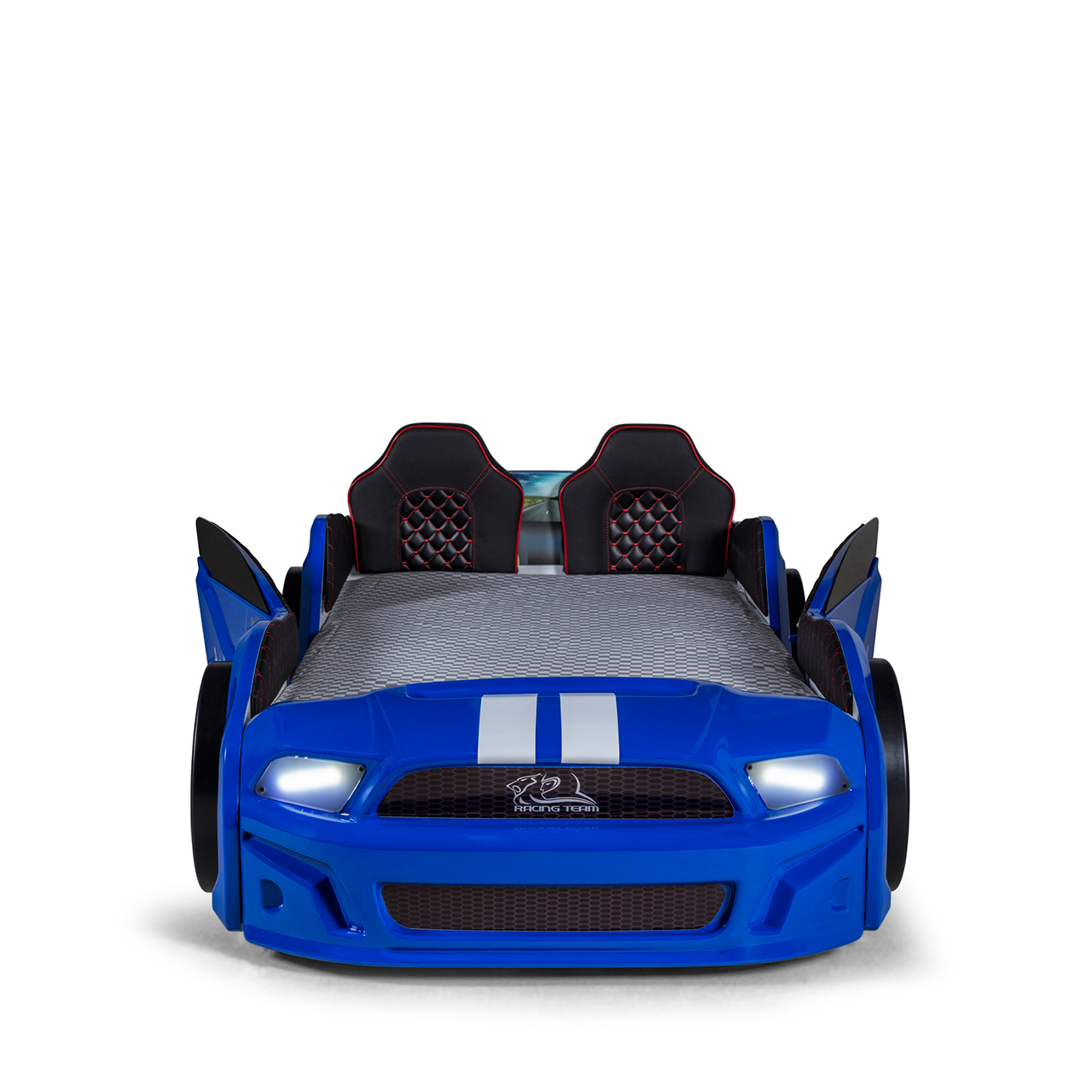 Kapilari Acilan Mavi Arabali Yatak Mustang