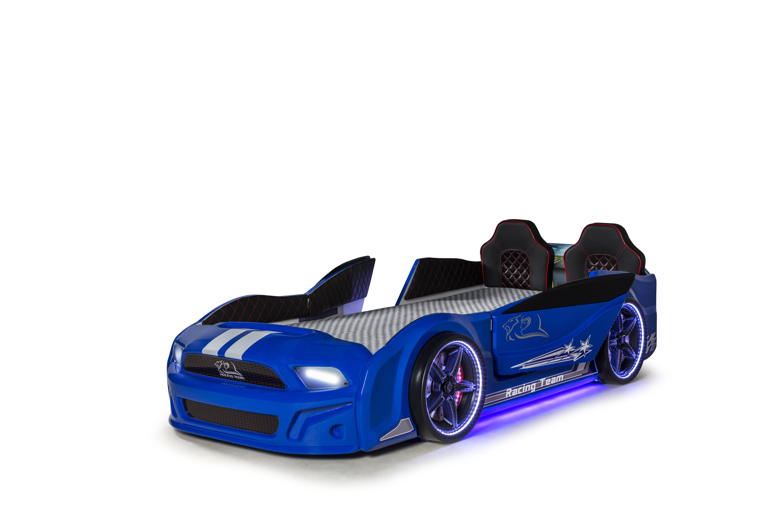 Kapilari Acilan Mavi Arabali Yatak Mustang